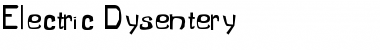 Download Electric Dysentery Font Download Electric Dysentery Font