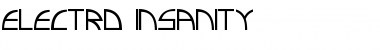 Download Electro insanity Font Download Electro insanity Font