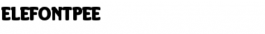 Download ElefontPEE Font Download ElefontPEE Font