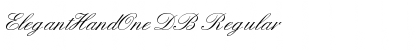 Download ElegantHandOne DB Font Download ElegantHandOne DB Font