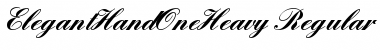 Download ElegantHandOneHeavy Font Download ElegantHandOneHeavy Font