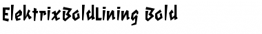 Download ElektrixBoldLining Font Download ElektrixBoldLining Font