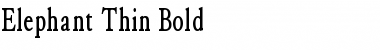 Download Elephant Thin Font Download Elephant Thin Font
