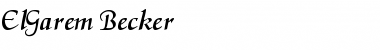 Download ElGarem Becker Font Download ElGarem Becker Font
