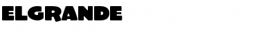 Download ElGrande Font Download ElGrande Font