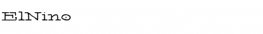 Download ElNino Font Download ElNino Font