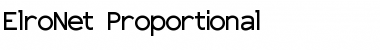 Download ElroNet Proportional Font Download ElroNet Proportional Font