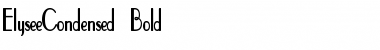 Download ElyseeCondensed Font Download ElyseeCondensed Font