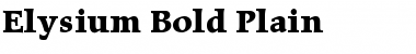 Download Elysium Bold Font Download Elysium Bold Font