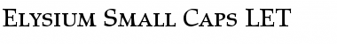 Download Elysium Small Caps LET Font Download Elysium Small Caps LET Font