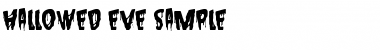 Download Hallowed Eve Sample Font Download Hallowed Eve Sample Font