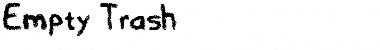 Download Empty Trash Font Download Empty Trash Font