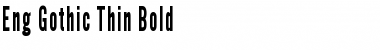 Download Eng Gothic Thin Font Download Eng Gothic Thin Font