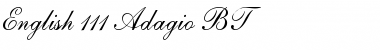 Download English111 Adagio BT Font Download English111 Adagio BT Font