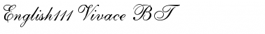 Download English111 Vivace BT Font Download English111 Vivace BT Font