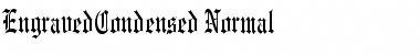 Download EngravedCondensed Font Download EngravedCondensed Font