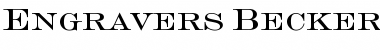 Download Engravers Becker Font Download Engravers Becker Font