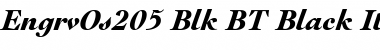 Download EngrvOs205 Blk BT Font Download EngrvOs205 Blk BT Font