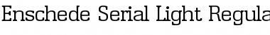 Download Enschede-Serial-Light Font Download Enschede-Serial-Light Font