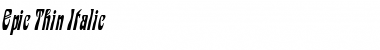 Download Epic Thin Font Download Epic Thin Font