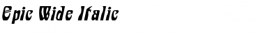 Download Epic Wide Font Download Epic Wide Font