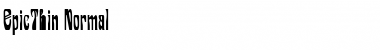 Download EpicThin Font Download EpicThin Font