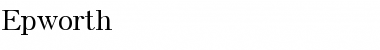 Download Epworth Font Download Epworth Font
