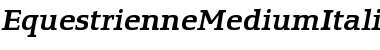 Download EquestrienneMediumItalic Font Download EquestrienneMediumItalic Font