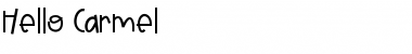 Download HelloCarmel Font Download HelloCarmel Font