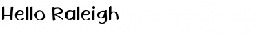 Download HelloRaleigh Font Download HelloRaleigh Font
