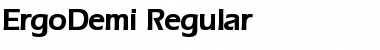 Download ErgoDemi Font Download ErgoDemi Font