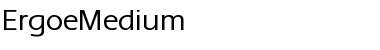 Download ErgoeMedium Font Download ErgoeMedium Font