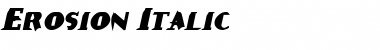 Download Erosion Font Download Erosion Font