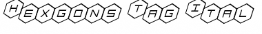Download HEX:gon Staggered Italic Font Download HEX:gon Staggered Italic Font