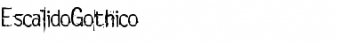 Download EscalidoGothico Font Download EscalidoGothico Font