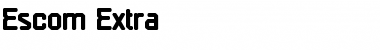 Download Escom-Extra Font Download Escom-Extra Font