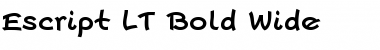 Download Escript LT BoldWide Font Download Escript LT BoldWide Font