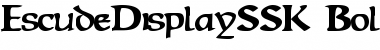 Download EscudeDisplaySSK Font Download EscudeDisplaySSK Font
