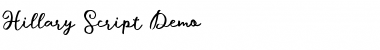 Download Hillary Script Demo Font Download Hillary Script Demo Font