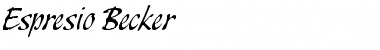 Download Espresio Becker Font Download Espresio Becker Font