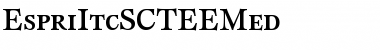 Download EspriItcSCTEEMed Font Download EspriItcSCTEEMed Font