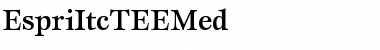 Download EspriItcTEEMed Font Download EspriItcTEEMed Font
