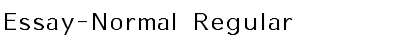 Download Essay-Normal Font Download Essay-Normal Font