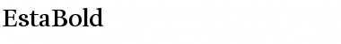 Download EstaBold Font Download EstaBold Font