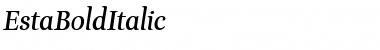 Download EstaBoldItalic Font Download EstaBoldItalic Font