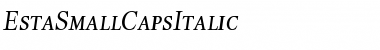 Download EstaSmallCapsItalic Font Download EstaSmallCapsItalic Font