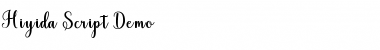 Download Hiyida Script Demo Font Download Hiyida Script Demo Font