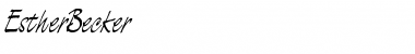 Download EstherBecker Font Download EstherBecker Font