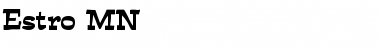 Download Estro MN Font Download Estro MN Font