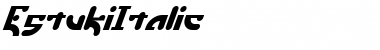Download EstukiItalic Font Download EstukiItalic Font